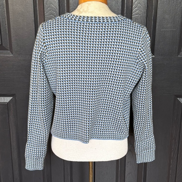 Stitches and Stripes Poplar Cardigan in Cornflower Blue - Picture 7 of 10